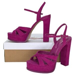 Jessica Simpson Giddings Berry Blast Womens High Heels Size 9M